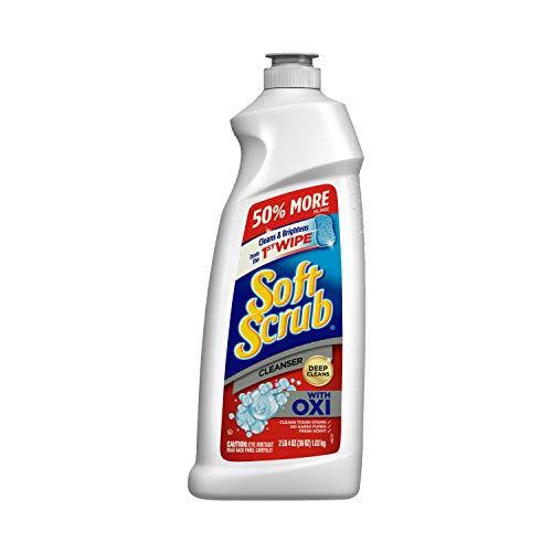 Soft Scrub Multi-Purpose Kitchen and Bathroom Cleanser with Oxi, 36 Ounce (Pack of 1), List Price is $4.96, Now Only $3.60