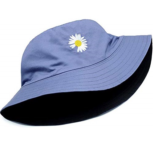 Bucket Hat,Unisex 100% Cotton Summer Travel Beach Sun Cap, List Price is $19.99, Now Only $7.99, You Save $12.00 (60%)