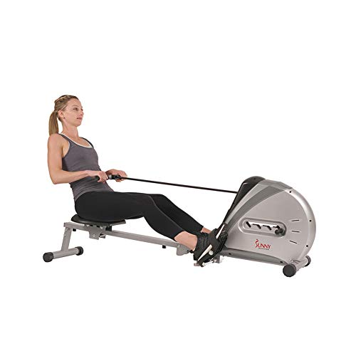 Sunny Health & Fitness Rowing Machine Rower Ergometer with Digital Monitor, Inclined Slide Rail, 220 LB Max Weight and Foldable - SF-RW5606, List Price is $199, Now Only $169.99