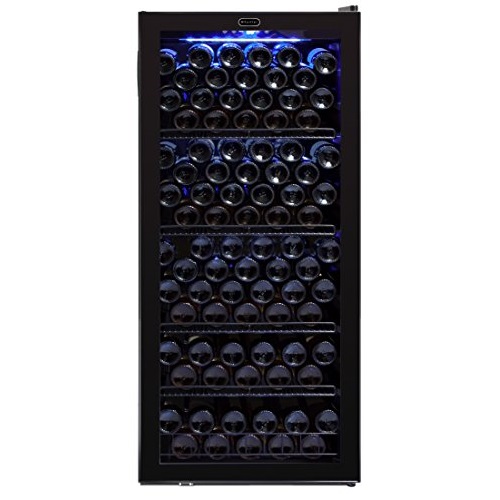 Whynter FWC-1201BB 124 Bottle Freestanding Cabinet Wine Refrigerators Built in and Free Standing, One Size, Black, List Price is $850.5, Now Only $699, You Save $151.50 (18%)