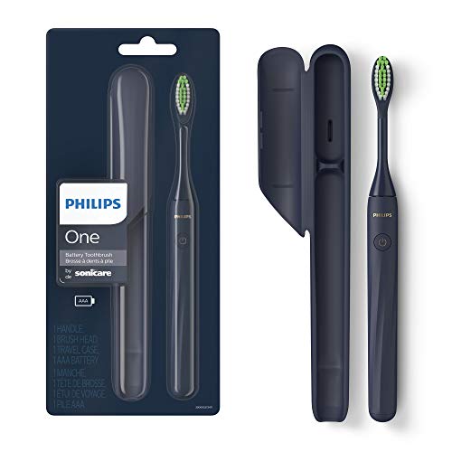 Philips One by Sonicare Battery Toothbrush, Midnight Blue, HY1100/04, List Price is $24.99, Now Only $19.96
