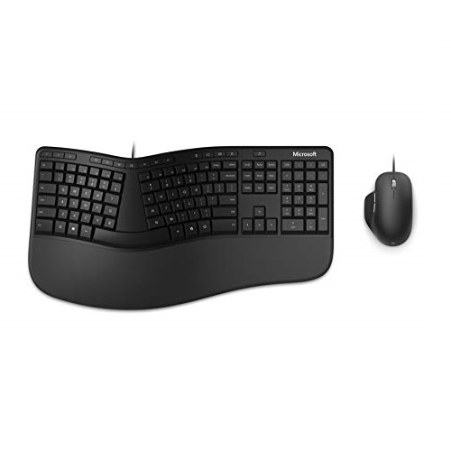Microsoft微软 Ergonomic Keyboard 人体工学 有线 键盘鼠标套装，原价$89.99，现仅售$64.99，免运费！