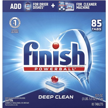 Finish - All in 1-85ct - Dishwasher Detergent - Powerball - Dishwashing Tablets - Dish Tabs - Fresh Scent, only $7.87