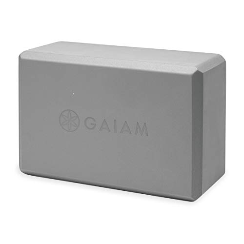 Gaiam Yoga Block - Supportive Latex-Free EVA Foam Soft Non-Slip Surface for Yoga, Pilates, Meditation, Storm Gray, List Price is $9.99, Now Only $5.58, You Save $4.41 (44%)