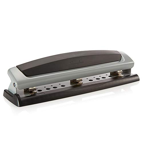 Swingline Desktop Hole Punch, 2- 3 Hole Puncher, Precision Pro, Adjustable, 10 Sheet Punch Capacity, Black/Silver (74037), List Price is $24.17, Now Only $8.33, You Save $15.84 (66%)