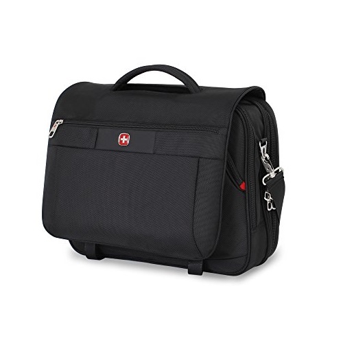 Swiss Gear SA8733 Black TSA Friendly ScanSmart Laptop Messenger Bag - Fits Most 15 Inch Laptops amd Tablets, List Price is $69.99, Now Only $20.29