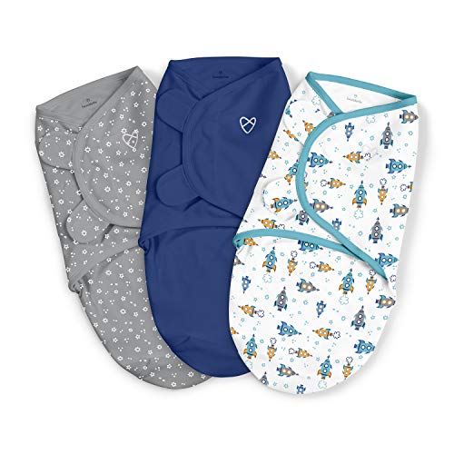 史低价！SwaddleMe 全棉婴儿安全包巾三个装，适合3-6月的宝宝，原价$34.99，现仅售$23.99