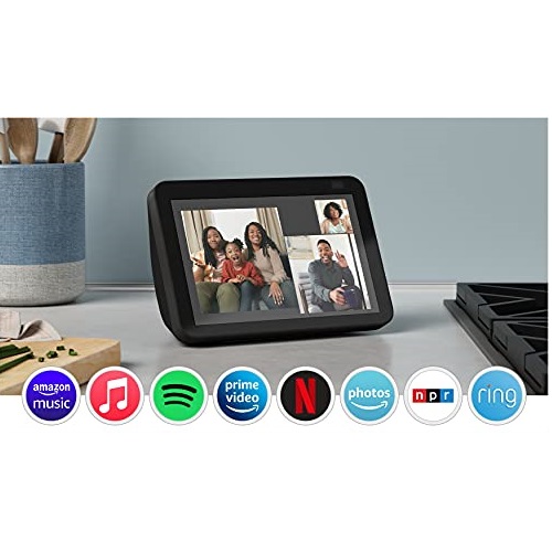 最新款！史低价！第二代 Echo Show 8 带Alexa语音助手智能屏，原价$129.99，现仅售$89.99，免运费！