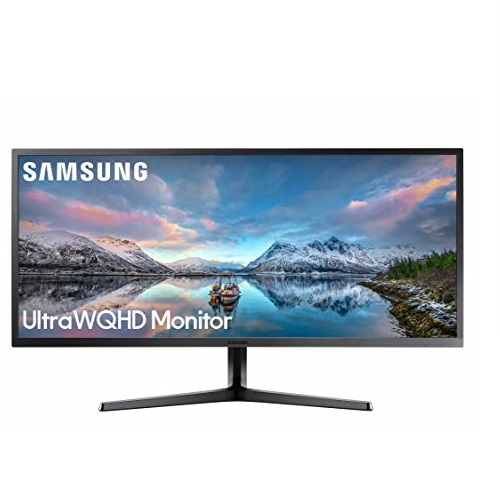 SAMSUNG 34-Inch SJ55W Ultrawide Gaming Monitor (LS34J550WQNXZA) – 75Hz Refresh, WQHD Computer Monitor, 3440 x 1440p Resolution, 4ms Response, FreeSync, Split Screen, HDMI, Black, Now Only $329.99