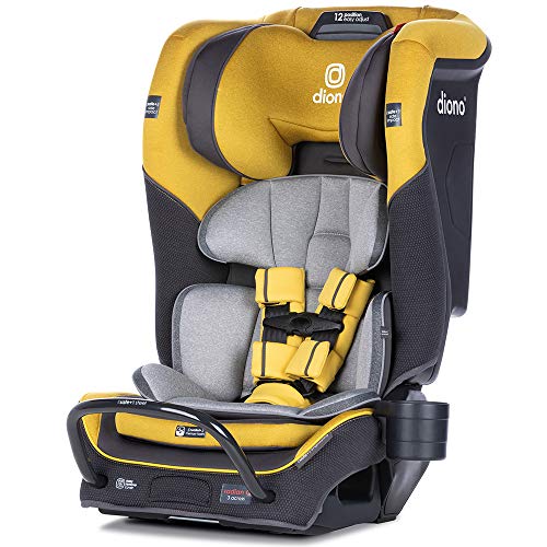 Diono Radian 3QX 4-in-1 Rear & Forward Facing Convertible Car Seat | Safe+ Engineering 3 Stage Infant Protection, 10 Years 1 Car Seat,  Fits 3 Across, Yellow Mineral,  Only $219.99
