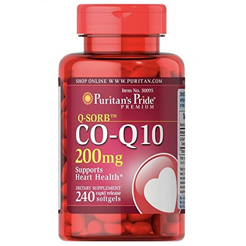 Puritan's Pride CoQ10 200mg, Supports Heart Health, 240 Rapid Release Softgels, Brown, List Price is $36.43, Now Only $27.19