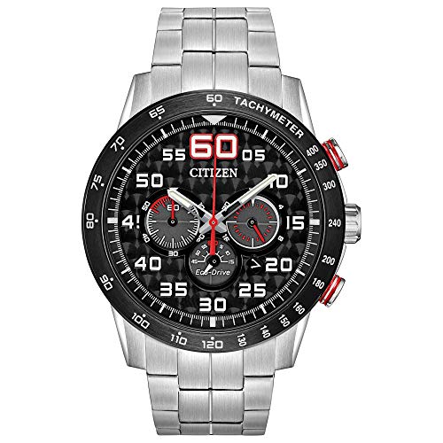Citizen Eco-Drive Weekender Chronograph Mens Watch, Stainless Steel, Silver-Tone (Model: CA4431-50E), List Price is $395.00, Now Only $149.77