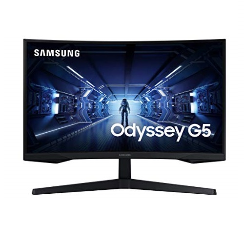 SAMSUNG 27-Inch Odyssey G5 Gaming Monitor with 1000R Curved Screen, 144Hz, 1ms, FreeSync Premium, QHD (LC27G55TQWNXZA), Black,  Only $249.99