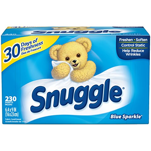 Snuggle Fabric Softener Dryer Sheets, Blue Sparkle, 230 Count,  Only $4.79
