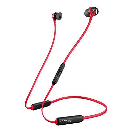 HyperX Cloud Buds – Bluetooth Wireless Headphones, Qualcomm aptX HD, 10 Hour Battery Life, 14mm Drivers, Comfortable Silicone Ear Tips, 3 Ear Tip Sizes Included, Mesh Travel Pouch,Only $29.99