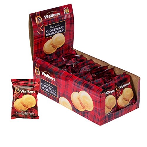 Walkers Shortbread Highlanders Shortbread Cookies Snack Packs, 18 Count, Only $11.60