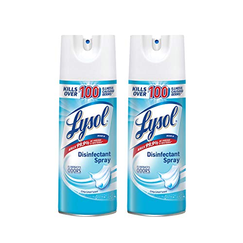Lysol Disinfectant Spray, Crisp Linen, 25oz (2X12.5oz), List Price is $9.99, Now Only $6.14