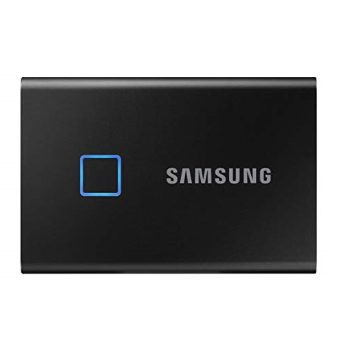 SAMSUNG T7 Touch Portable SSD 500GB - Up to 1050MB/s - USB 3.2 External Solid State Drive, Black (MU-PC500K/WW), List Price is $109.99, Now Only $89.99, You Save $20.00 (18%)