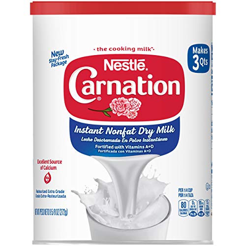Nestle雀巢Carnation 康乃馨速溶脱脂奶粉，9.63 oz/罐，共6罐， 现仅售$13.70，免运费