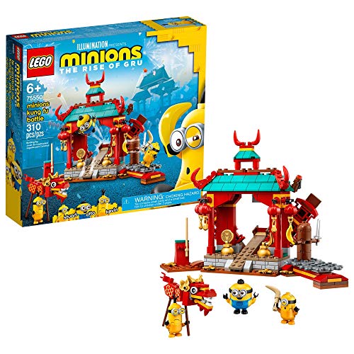 LEGO Minions: Minions Kung Fu Battle (75550) Toy Temple Building Kit for Kids, a Great Present for Kids Who Love Minions Toys and Kevin and Stuart Minion Toy Figures, N 310 Pieces  Only $31.99
