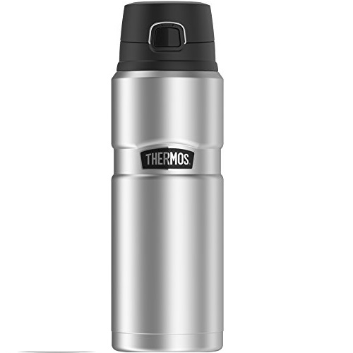 THERMOS Stainless King Vacuum-Insulated Drink Bottle, 24 Ounce, Matte Steel, List Price is $32.99, Now Only $15.99