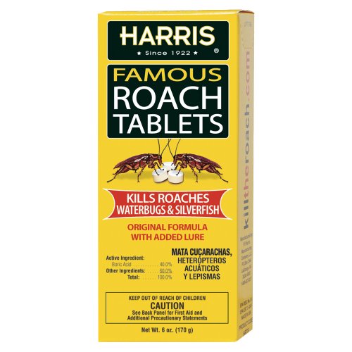 Harris Roach Tablets, Boric Acid Roach Killer with Lure, Alternative to Bait Traps (6oz, 145 Tablets), List Price is $9.99, Now Only $4.74
