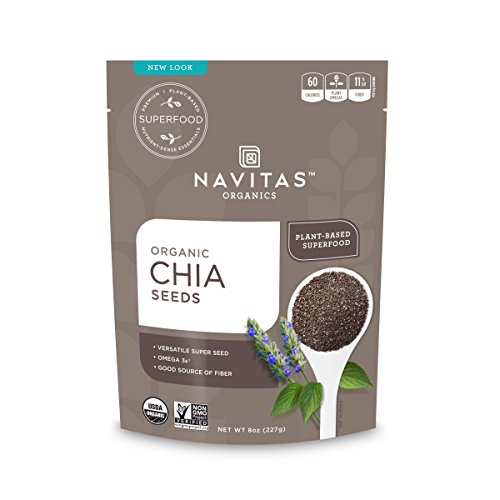Navitas Organics Chia Seeds, 8 oz. Bag, 19 Servings — Organic, Non-GMO, Gluten-Free, Now Only $5.19