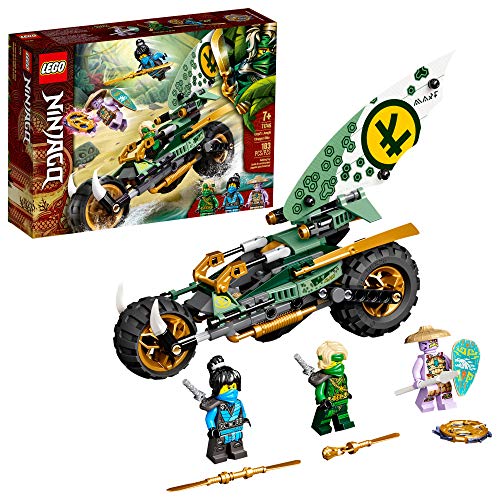 LEGO NINJAGO Lloyd’s Jungle Chopper Bike 71745 Building Kit; Ninja Bike Toy Featuring NINJAGO Lloyd and NYA Minifigures, New 2021 (183 Pieces);   Only $18.99