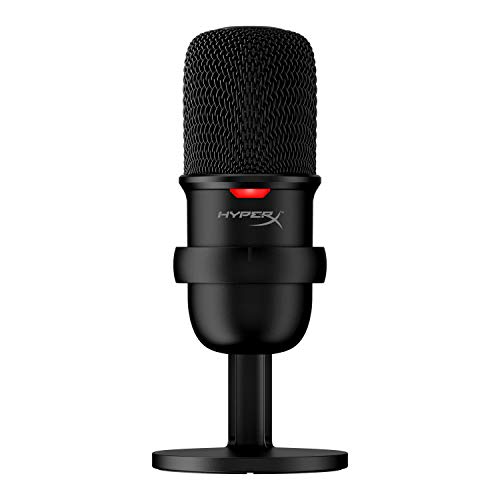 HyperX SoloCast – USB Condenser Gaming Microphone, for PC, PS4, PS5 and Mac, Tap-to-Mute Sensor, Cardioid Polar Pattern, great for Gaming, Streaming, Podcasts, Twitch, YouTube, Discord,  Only $39.99