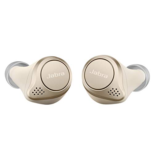 Jabra Elite 75t Earbuds – True Wireless Earbuds with Charging Case, Gold Beige – Active Noise Cancelling Bluetooth Earbuds with a Comfortable, Secure Fit, Long Battery Life, Great Sound,Only $99.99