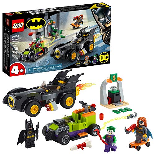 LEGO DC Batman: Batman vs. The Joker: Batmobile Chase 76180 Collectible Building Toy; Includes Batman, Batgirl and The Joker Minifigures Plus Buildable Batmobile and Hot Rod,136 Pieces, Only $24.00