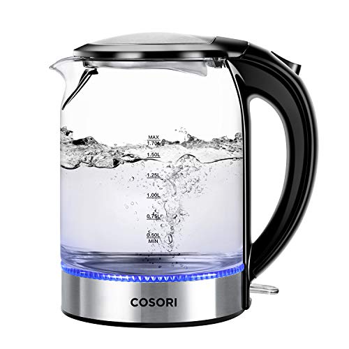 史低價！！COSORI 1.7L 玻璃電熱水壺，原價$39.99，現僅售$27.99，免運費