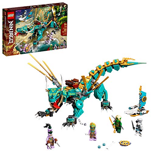 LEGO NINJAGO Jungle Dragon 71746 Building Kit; Ninja Playset Featuring Posable Dragon Toy and NINJAGO Lloyd and Zane; Cool Toy for Kids Who Love Imaginative Play, New 2021 (506 Pieces), Only $34.99