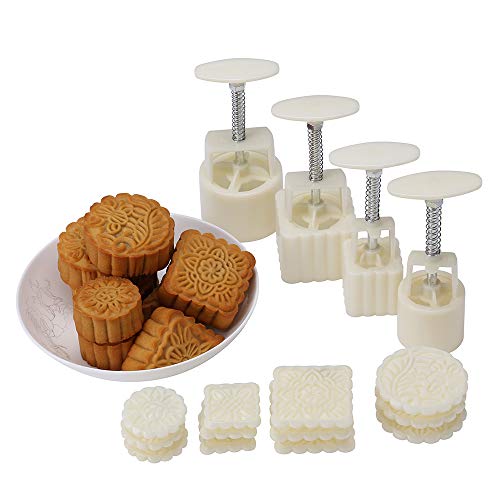 Lost Ocean Mid-Autumn Festival Hand-Pressure Moon Cake Mould With 12 Pcs Mode Pattern For 4 Sets,  Only $13.79