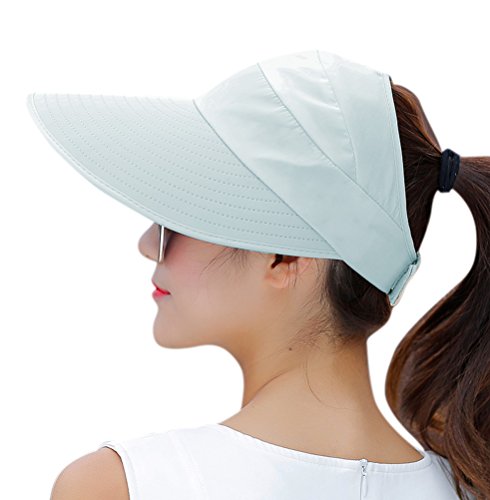 HINDAWI Sun Hat Sun Hats for Women UV Protection Wide Brim Packable Visor Womens Floppy Beach Outdoor Caps Sky Blue, List Price is $11.99, Now Only $7.99, You Save $4.00 (33%)