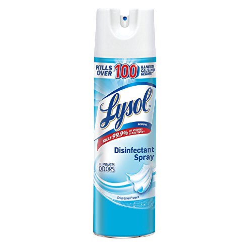 Lysol, Disinfectant Spray 19oz, Clear, Crisp Linen, 19 Ounce, List Price is $10.99, Now Only $4.67