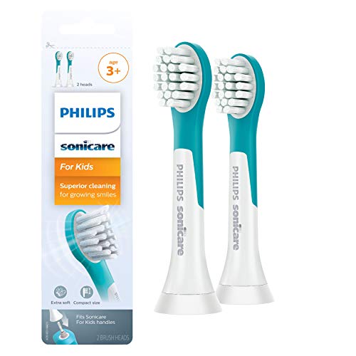 Genuine Philips Sonicare for Kids replacement toothbrush heads, Compact, HX6032/94, 2-pk, List Price is $21.99, Now Only $8.25