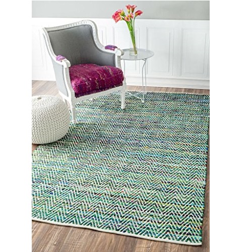 nuLOOM 200VIAG01C-508 Area Rug, 5' x 8', Green, List Price is $89, Now Only $30.45, You Save $58.55 (66%)