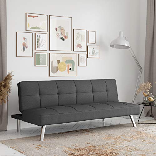 Serta Rane Collection Convertible Sofa, L66.1 x W33.1 x H29.5, Charcoal, Now Only  $99.97