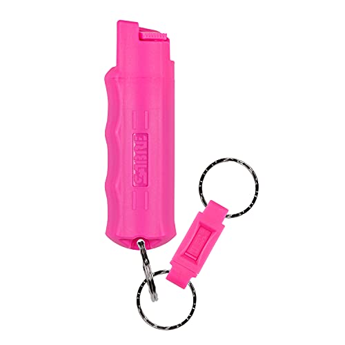 SABRE ADVANCED Pepper Spray Keychain with Quick Release – 3-in-1 Pepper Spray, CS Tear Gas & UV Dye – Maximum Strength Police OC Spray, Finger Grip for Better Aim  Only $4.98