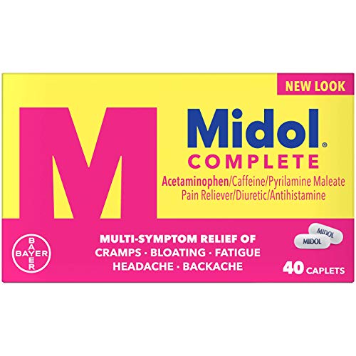 Bayer Midol Complete Caplets, 40-Count Box, only $4.89