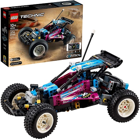 LEGO Technic Off-Road Buggy 42124 Model Building Kit; App-Controlled Retro RC Buggy Toy for Kids, New 2021 (374 Pieces), only $129.95