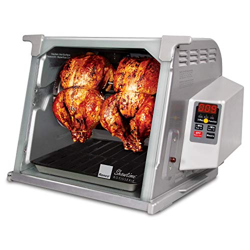 Ronco Showtime Large Capacity Rotisserie & BBQ Oven Platinum Edition, Digital Controls, Perfect Preset Rotation Speed, Self-Basting, Auto Shutoff, Includes Multipurpose Basket,  Only $147.99