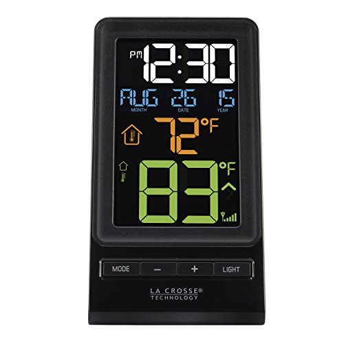La Crosse Technology 308-1415 Digital Multi-Color LCD Wireless Thermometer, Black, Only $14.79