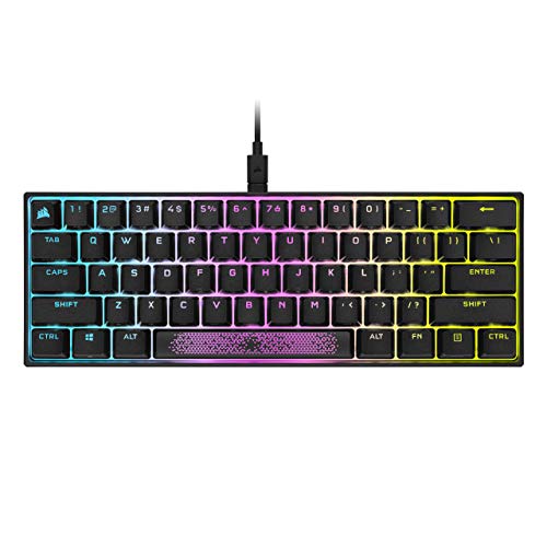 Corsair K65 RGB MINI 60% Mechanical Gaming Keyboard (Customizable Per-Key RGB Backlighting, CHERRY MX Speed Mechanical Keyswitches, Detachable USB Type-C Cable,  Only $98.07