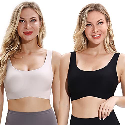 SANQIANG Women's Seamless Magic Bra Stretchy Breathable One Size Everyday's Bra, List Price is $34.99, Now Only $19.99, You Save $15.00 (43%)