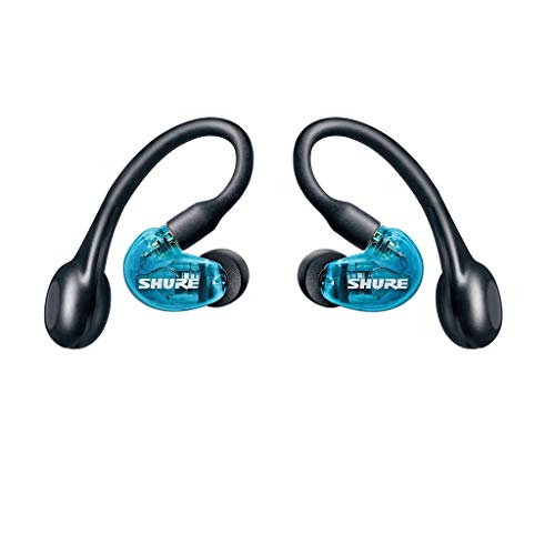 Shure AONIC 215 True Wireless Sound Isolating Earbuds, Premium Audio Sound with Deep Bass, Bluetooth 5, Secure In-Ear Fit, Long Battery Life with Charging Case, Fingertip Controls - Blue , Only $134