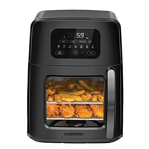 Chefman Auto-Stir Air Fryer Convection Oven +, Moves Food for Even Frying, XL 11.6-Quart Rotisserie, Fries w/Less Oil, Digital Cooker w/Dual Heating Elements, Dehydrate Mode, Only $79.99
