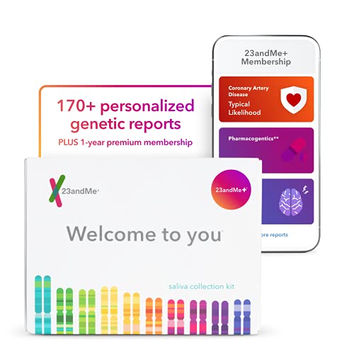 23andMe+ Premium Membership Bundle: Personal Genetic DNA Test Including full Health + Ancestry Service plus 1-year membership access to exclusive reports, Only $149