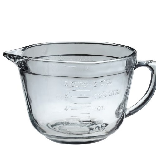 Anchor Hocking 2 Quart Ovenproof Glass Batter Bowl , Clear , 2 L -, List Price is $11.89, Now Only $8.39, You Save $3.50 (29%)